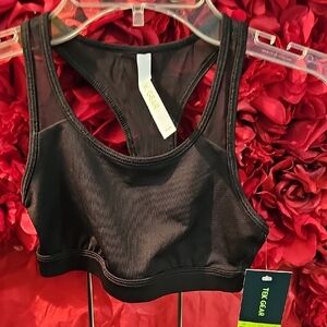 Tek Gear NWT Girls Black Sports Bra Size 7